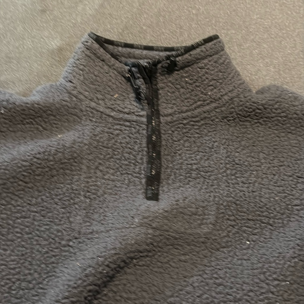 Grey half zip sweater
